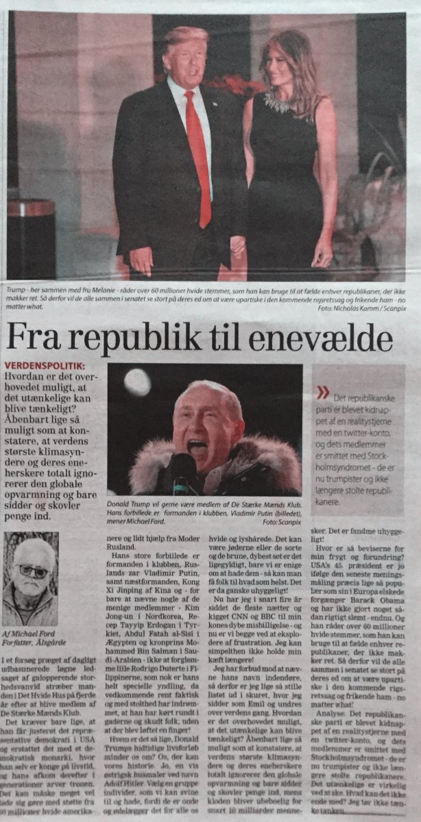 Fra republik til enevælde, Michael Ford