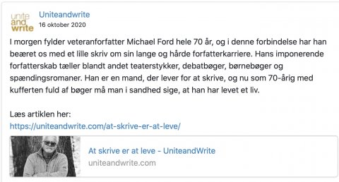 Uniteandwrite, Michael Ford