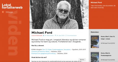 Helsingør forfatterweb, Michael Ford